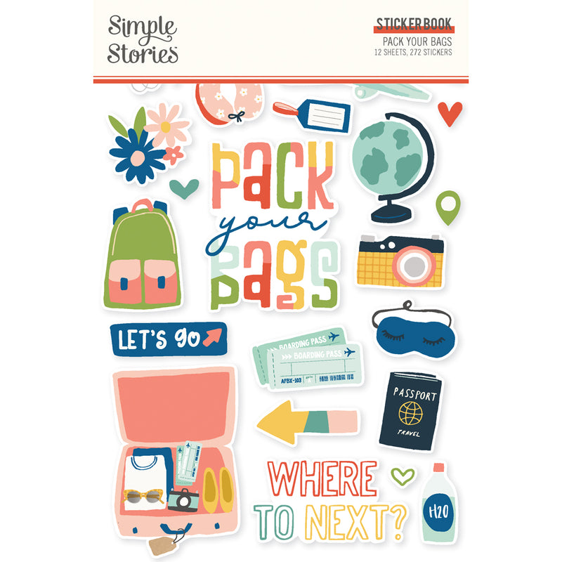 Simple Stories Sticker Book - Pack Your Bags, PYB22122