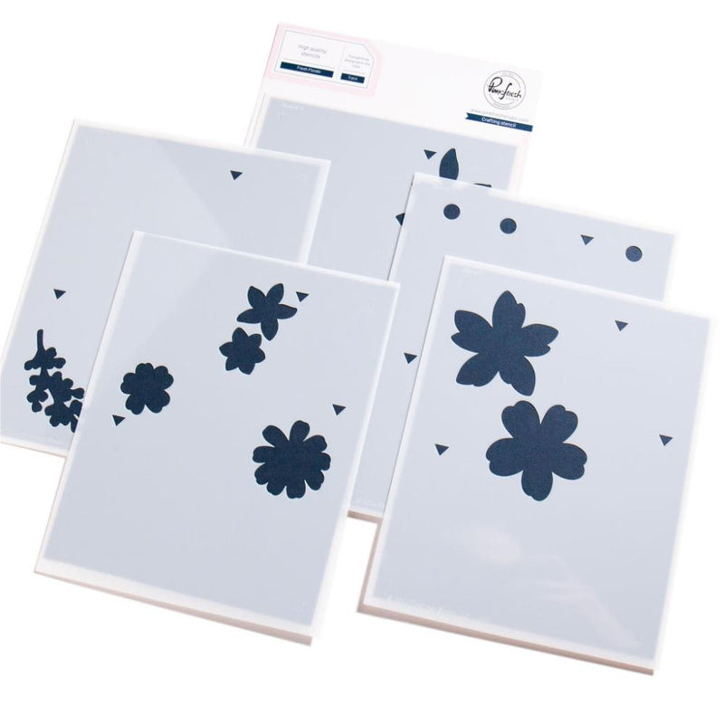 Pinkfresh Studio - Fresh Florals - Stencils, 268125