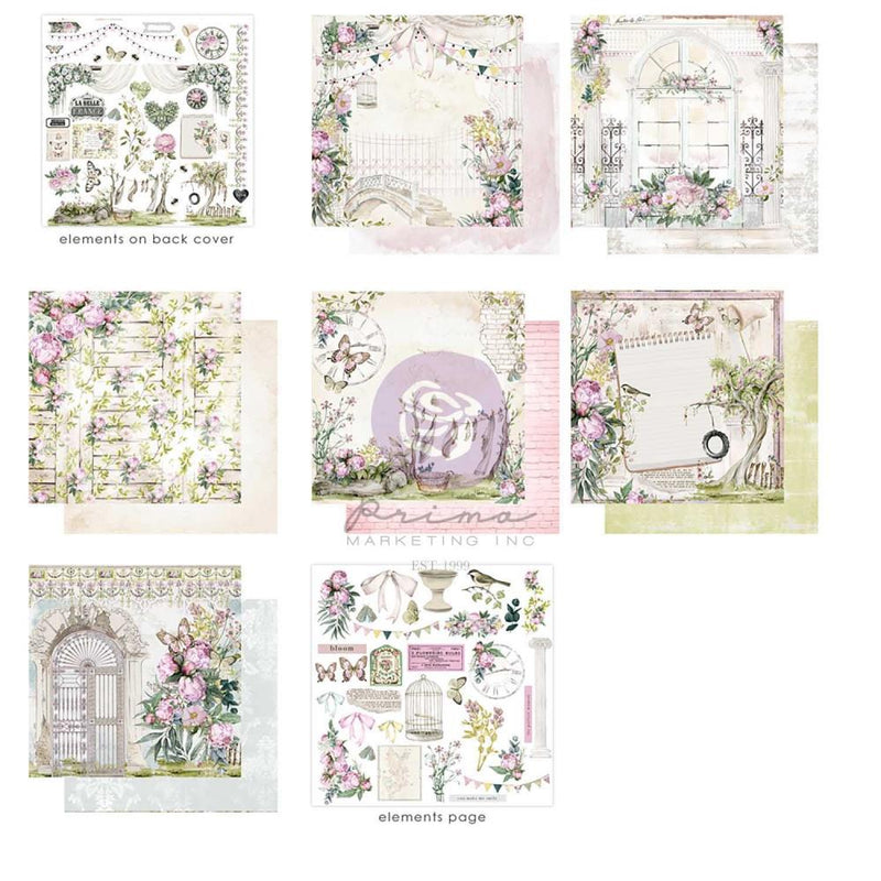 Prima Marketing Serene Petals  - 12x12 D/S Paper Pad, 671198 by Frank Garcia