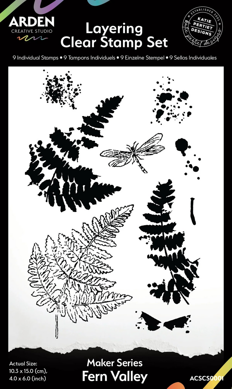 Arden Creative Studio 4x6 Stamp Set Maker Series - Fern Valley, ACSCS0001