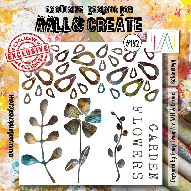 AALL & Create Stencil 6"X6" - Botonology, ALLPC182