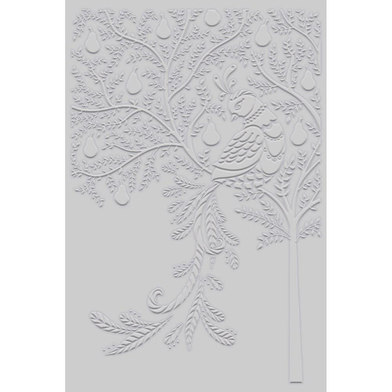 Crafter's Companion 2D Embossing Folder - Partridge in a Pear Tree, CEF4PIPT