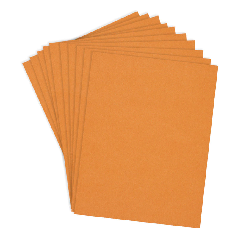 Spellbinders ColorWheel Cardstock 8.5x11 - Carrot 10 Sheets, CS-8-112