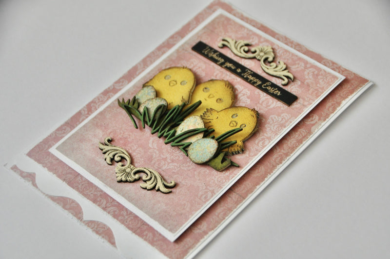 Dusty Attic Chipboard 3x6 - Easter Chicks, DA3736