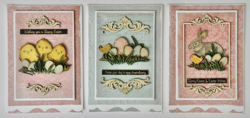Dusty Attic Chipboard 3x6 - Rabbits