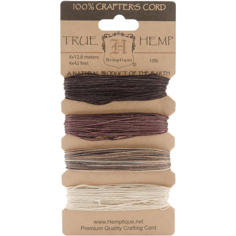 Hemptique - Metallic Hemp Cord 10lb 168' - Earthy, HC10EA