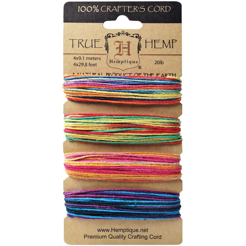 Hemptique - Hemp Cord 20lb 120' - Variegated