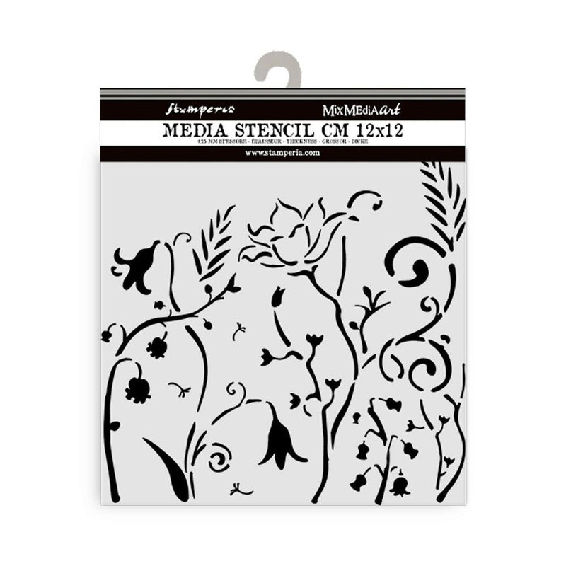 Stamperia Stencil - Hidden Grove - Flowers, KSTDS28
