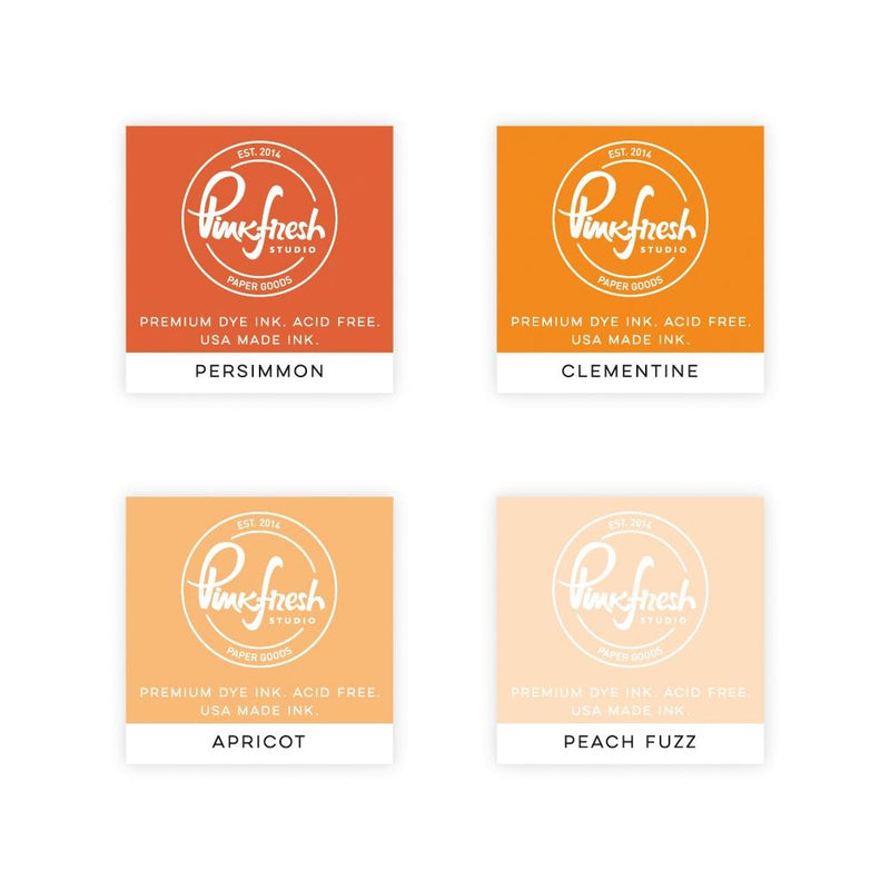 Pinkfresh Studio Premium Dye Cube Ink Pads 4 Colors - Indian Summer, PFDIC10