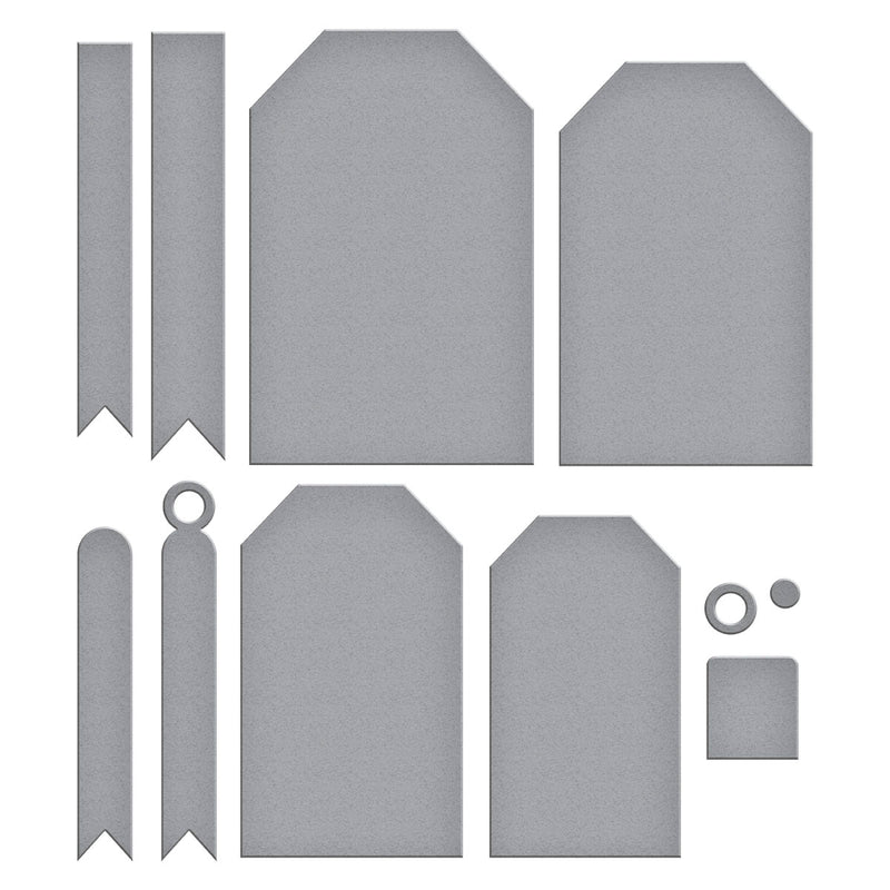 Spellbinders Etched Dies - Esential Tags, S4-1375