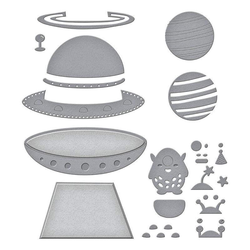 Coming Soon - Spellbinders Etched Dies - UFO Friend,  S4-1419 by Simon Hurley