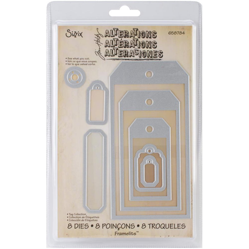 Sizzix Framelits Die Set - Tag Collection, 658784 by: Tim Holtz