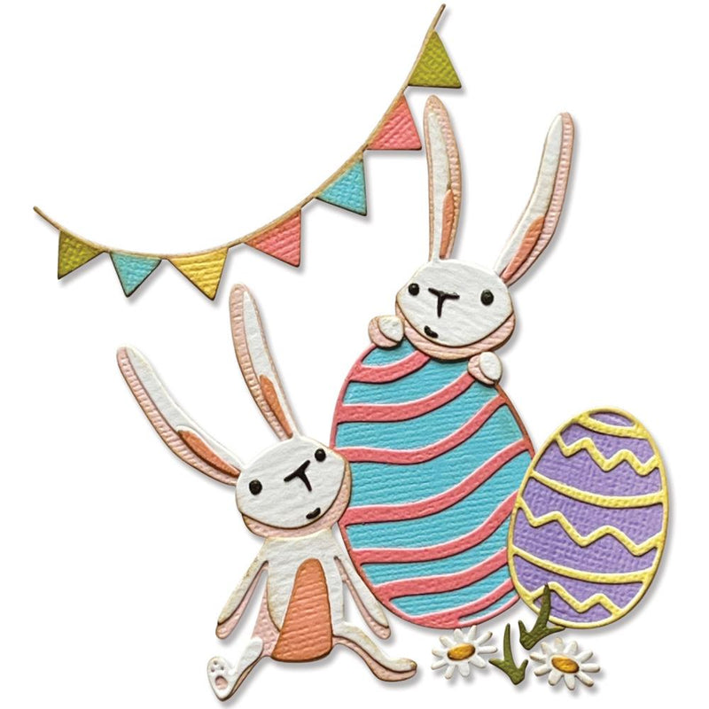 Sizzix Thinlits Die Set - Bunny Games, 665850 by: Tim Holtz