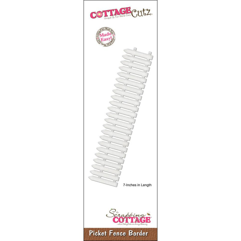 CottageCutz Dies - Picket Fence Border, CC-BR07-002