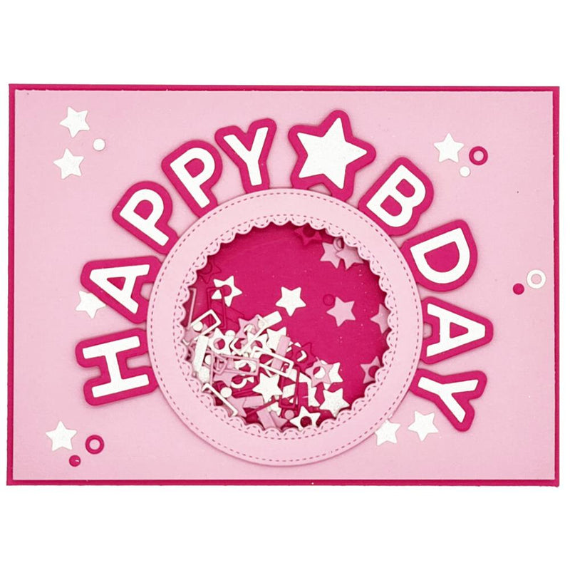 Studio Light Essentials Die Set - Nr 159 - Circle Happy Bday, ESCD159