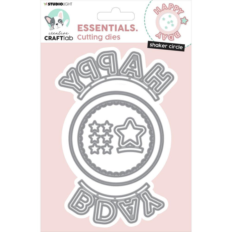 Studio Light Essentials Die Set - Nr 159 - Circle Happy Bday, ESCD159