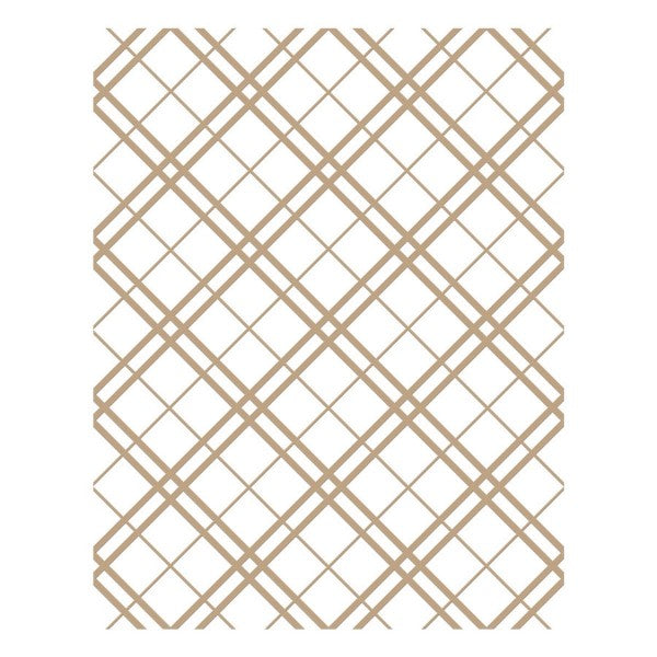 Spellbinders Glimmer Plate - Plaid Tidings Background, GLP-343