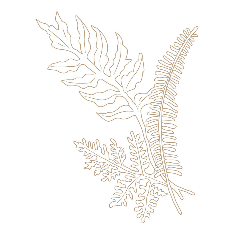 Spellbinders Glimmer Hot Foil Plate - Glimmer Ferns, GLP-378