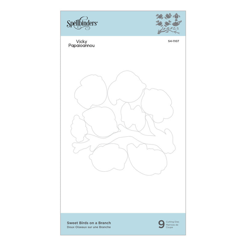 Spellbinders - Sweet Birds on a Branch Etched Dies, S4-1107 by Vicki Papaioannou