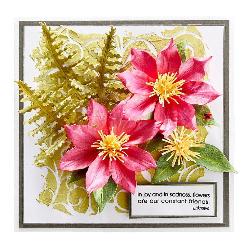 Spellbinders - Clematis Etched Dies, S4-1172 by: Susan Tierney-Cockburn