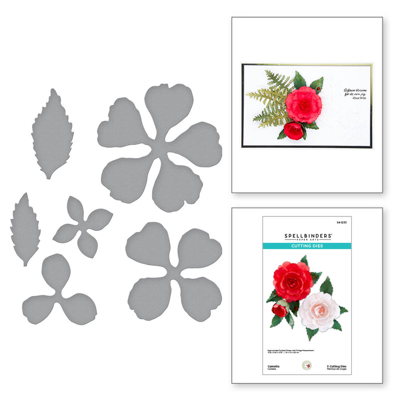 Spellbinders Etched Dies - Camellia, S4-1233