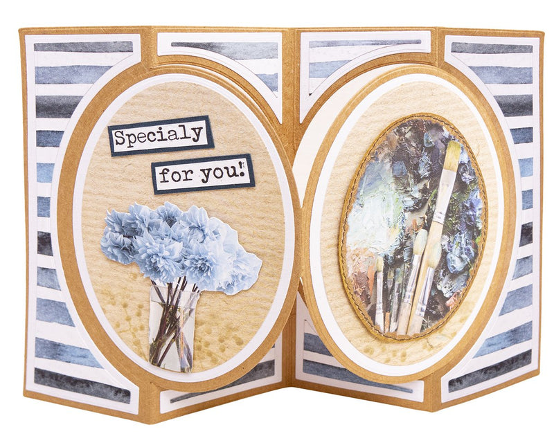 Studio Light - Essentials Cutting Die - NR. 17, Oval Zig-Zag Card Shape, SLESCD17
