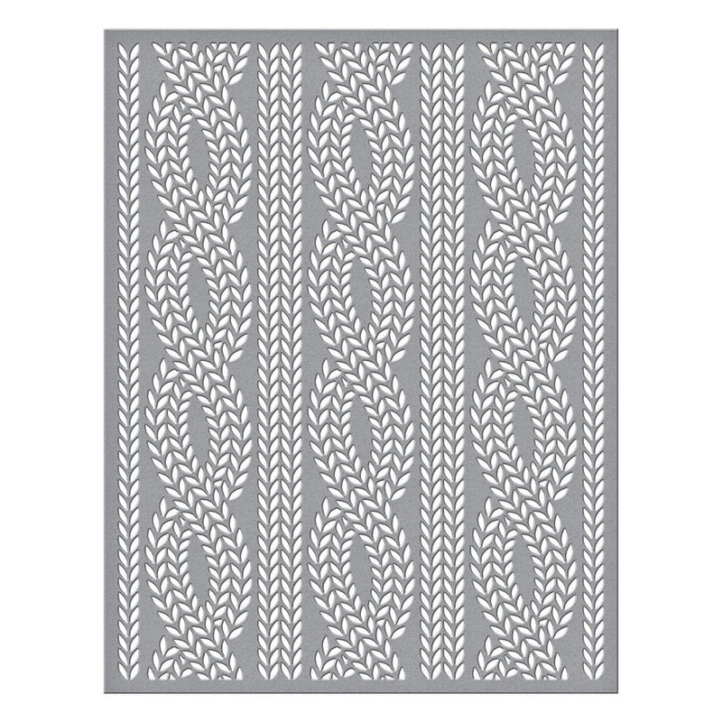 Spellbinders Stencil - Cable Knit, STN-026
