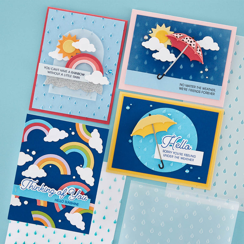 Spellbinders Stencil - Raindrop, STN-047