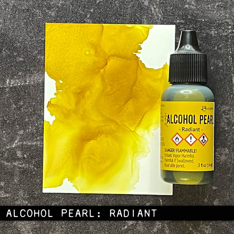 Tim Holtz Alcohol Pearls .05oz - Radiant, TAN80343