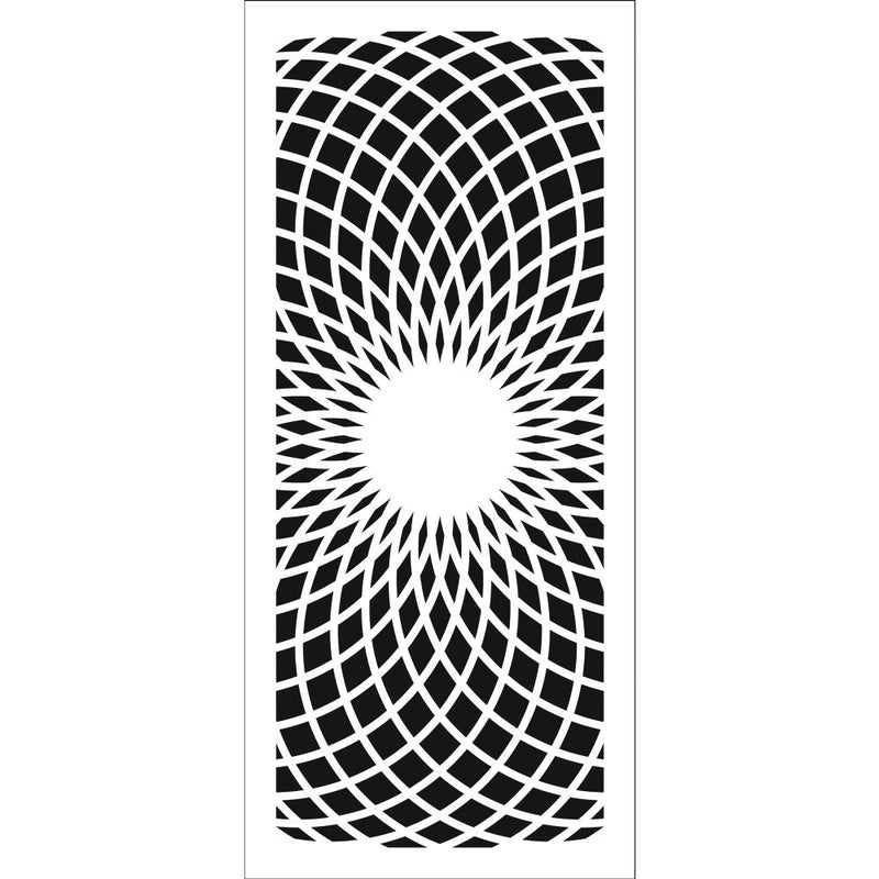 The Crafter's Workshop Slimline Stencil 4X9 - Circular Rings, TCW2342