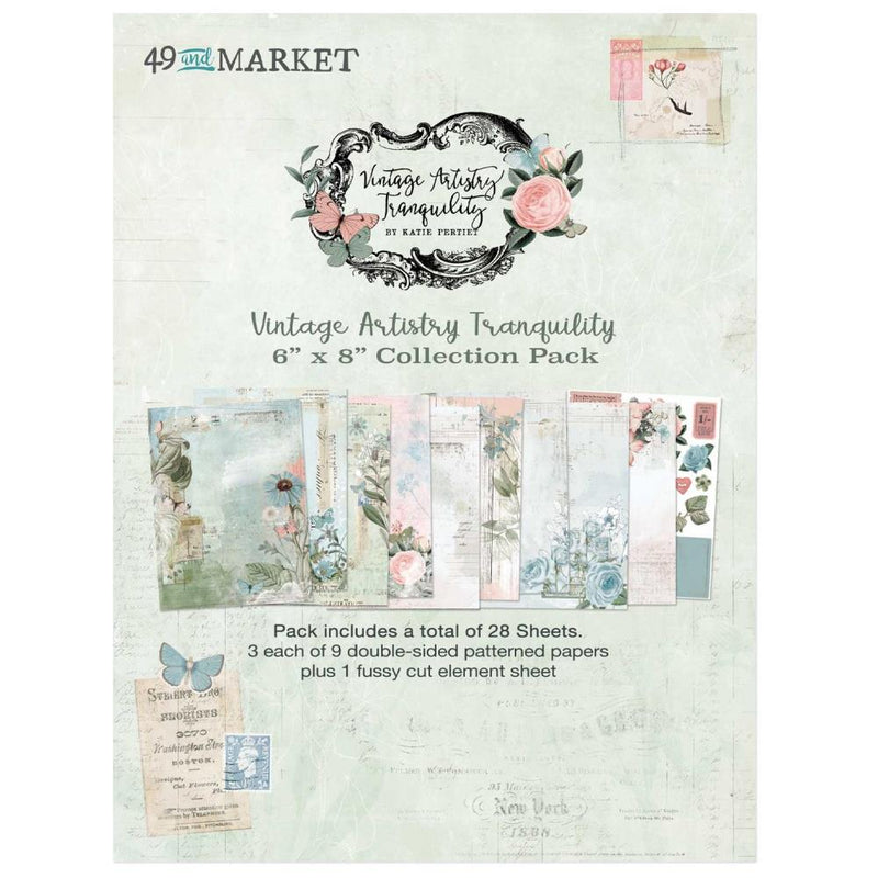 49 & Market 6x8 Collection Pack - Vintage Artistry Tranquility, VAT-39685