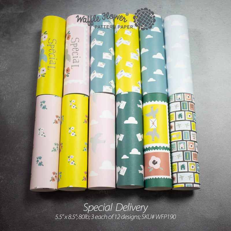 Waffle Flower Modern - Special Delivery Paper Pad, WFP190 WAS $10.00